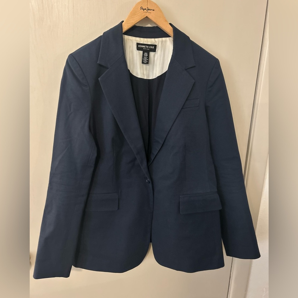 Kenneth Cole, Size M, Blue Blazer